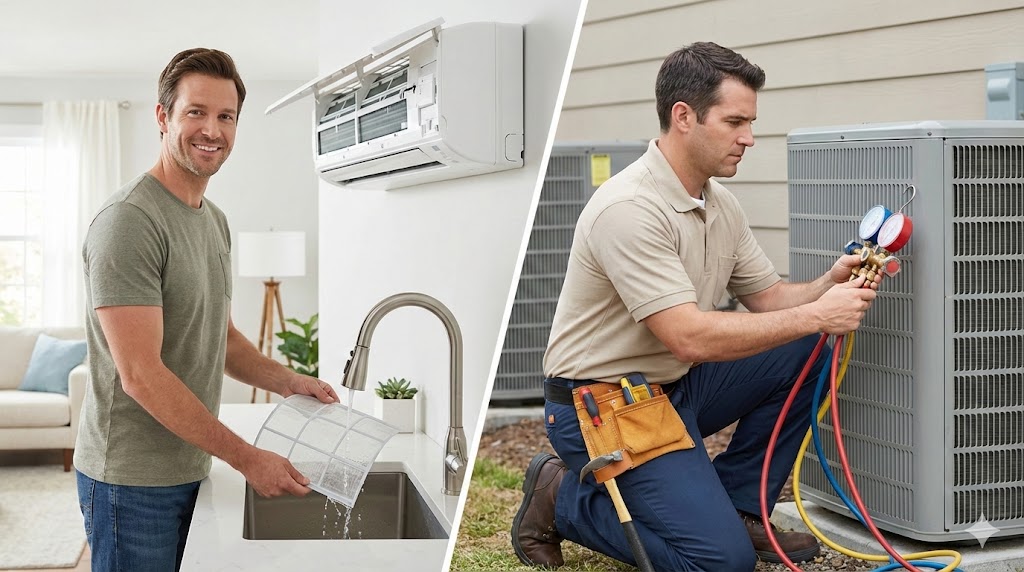 Klimaanlagen-Wartung: Die große Mythen-Checkliste – Was Sie selbst tun dürfen (und wann der Profi ran muss)