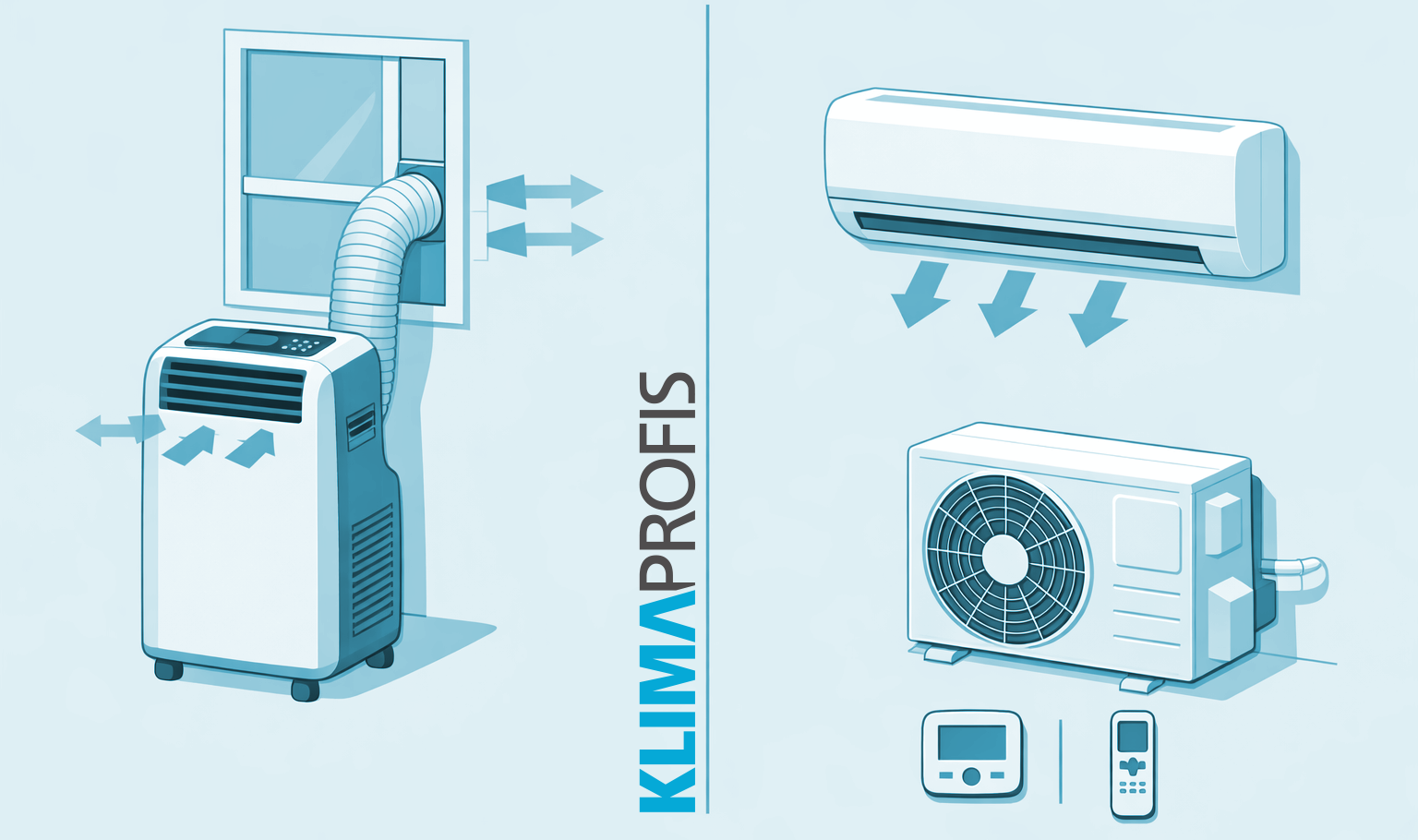 Mobile Klimageräte oder Split-Klimaanlage?
