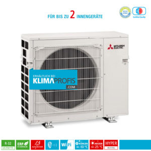 Mitsubishi MXZ-2F53VFHZ Hyper Heating Multisplit Inverter Außengerät 6 kW für 2 Innengeräte
