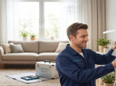 Reinigung einer Klimaanlage im Privathaushalt Reinigung einer Klimaanlage im Privathaushalt