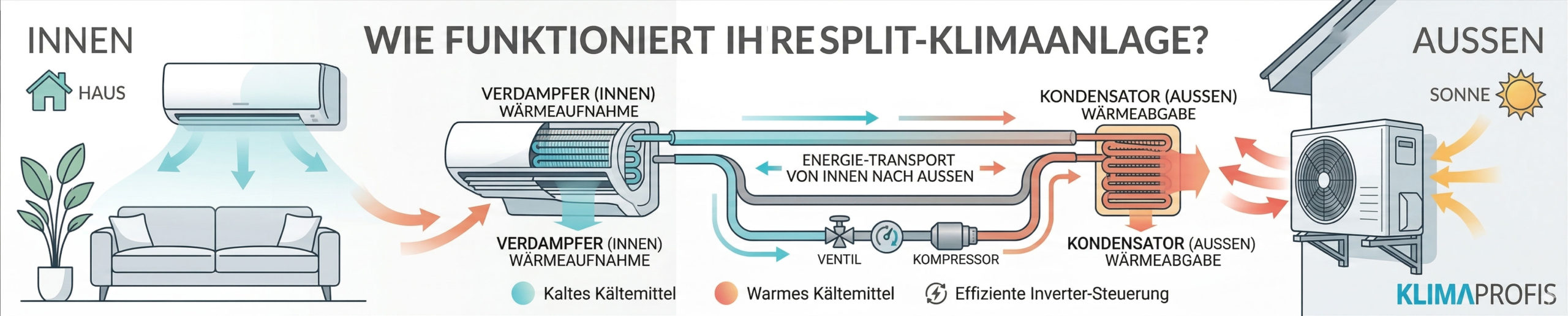 funktionklima Split-Anlage oder mobiles Gerät: Welche Klimaanlage passt wirklich am besten zu Ihrem Zuhause?