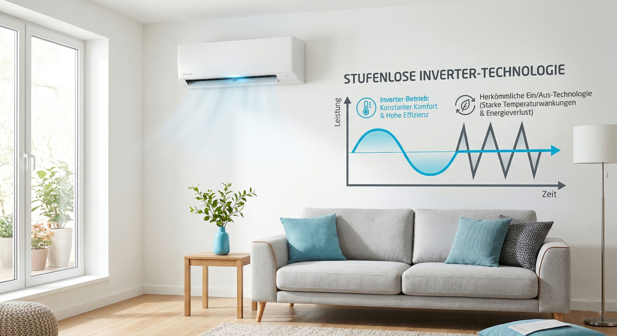 inverter Heizen mit der Klimaanlage – Normale vs. heizoptimierte Systeme im Vergleich